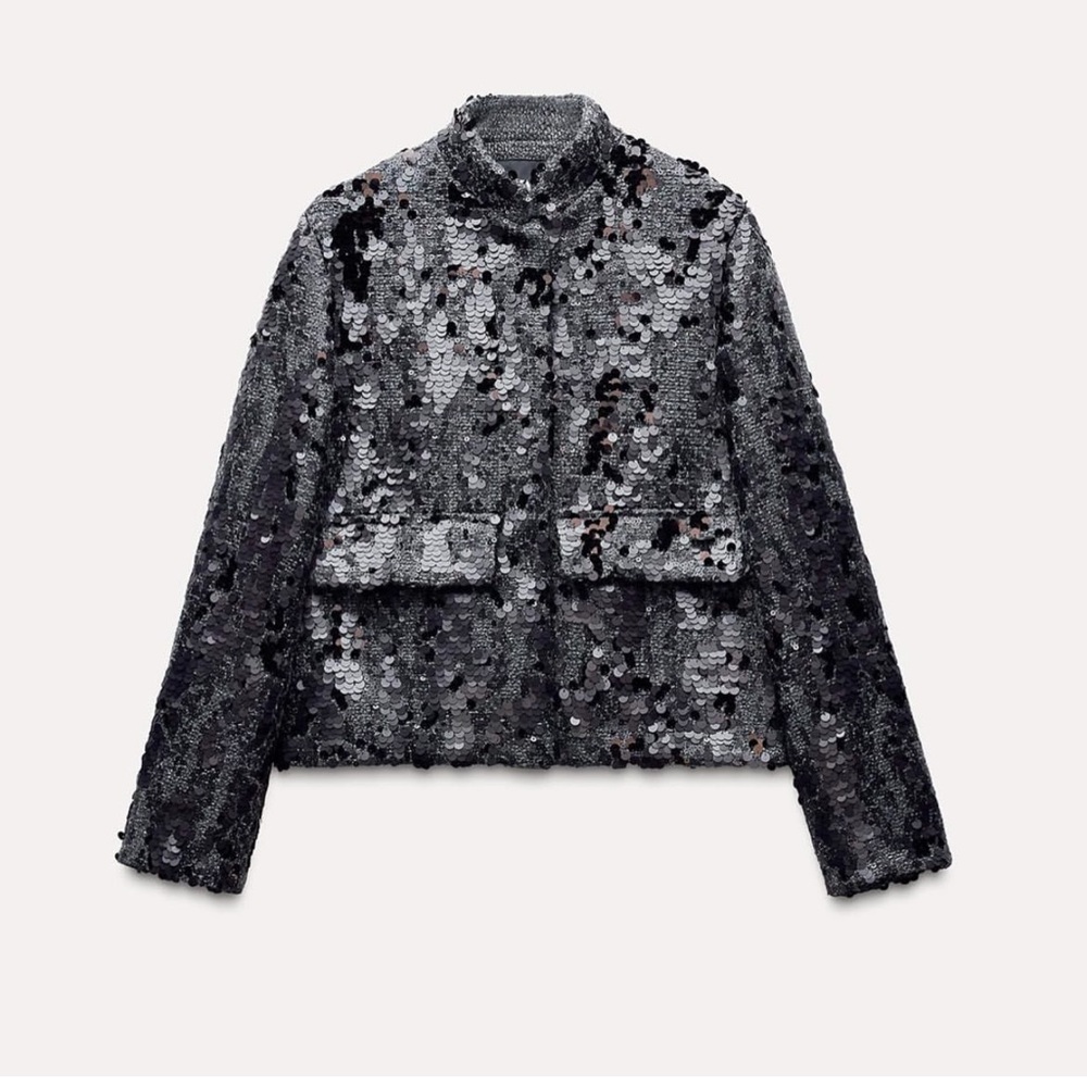 Tweed Sequined Jacket